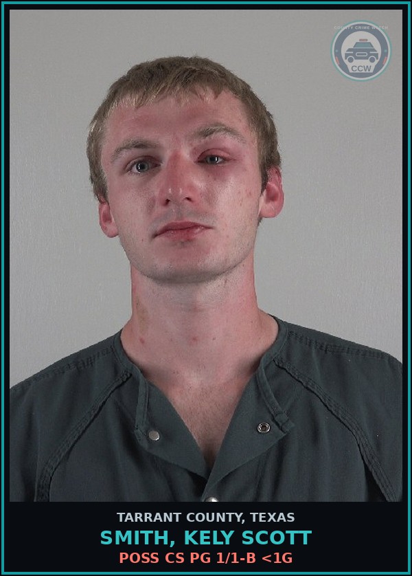 Booking mugshot of Smith, Kely Scott in Tarrant County