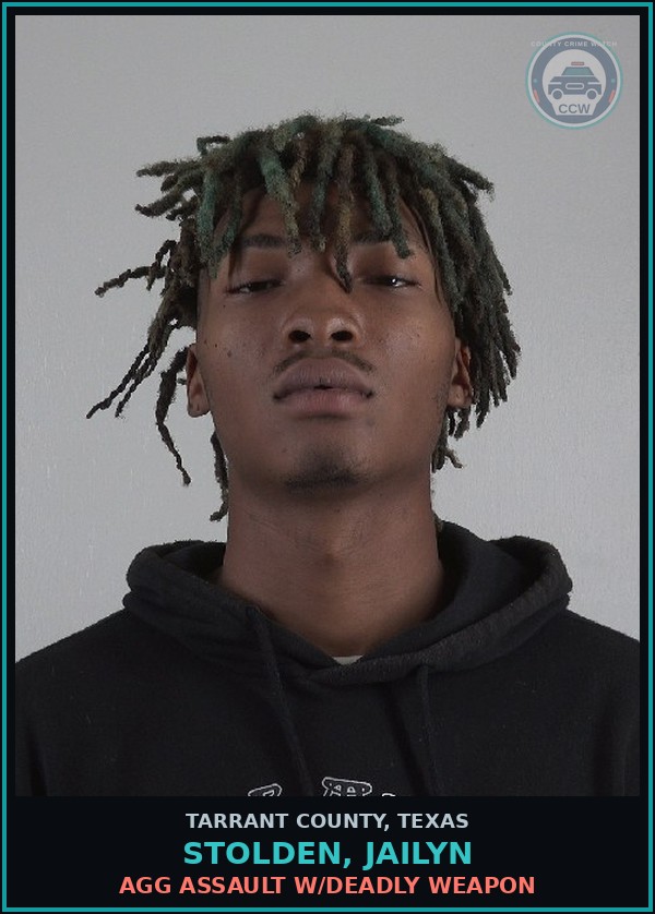 Booking mugshot of Stolden, Jailyn in Tarrant County
