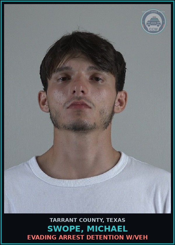 Booking mugshot of Swope, Michael in Tarrant County
