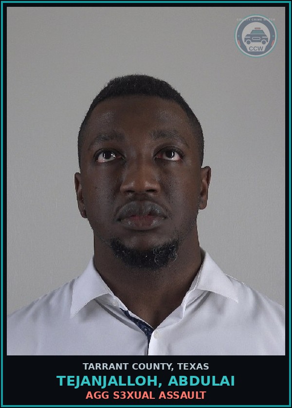 Booking mugshot of Tejanjalloh, Abdulai in Tarrant County