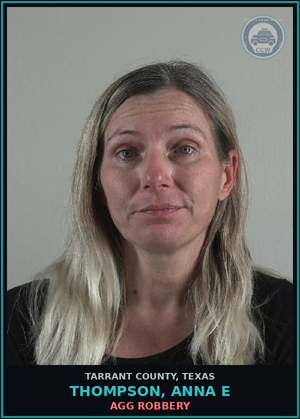 Booking mugshot of Thompson, Anna E in Tarrant County