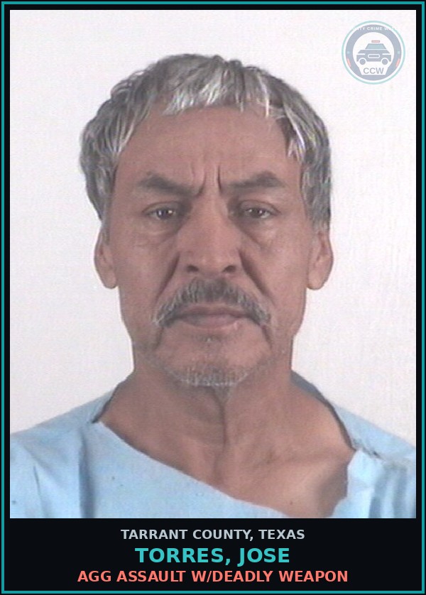 Booking mugshot of Torres, Jose in Tarrant County
