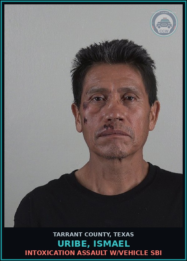 Booking mugshot of Uribe, Ismael in Tarrant County