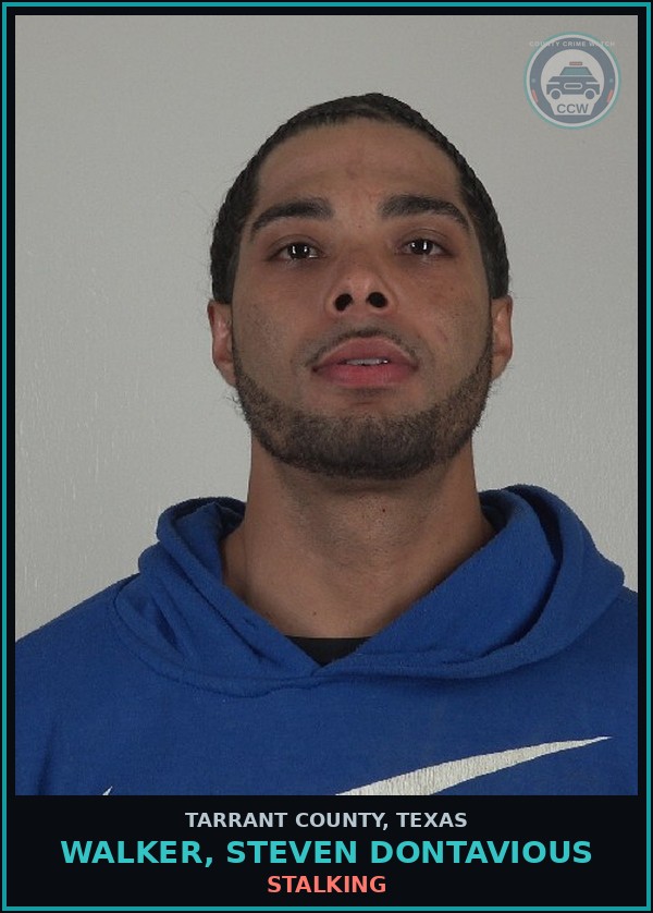 Booking mugshot of Walker, Steven Dontavious in Tarrant County