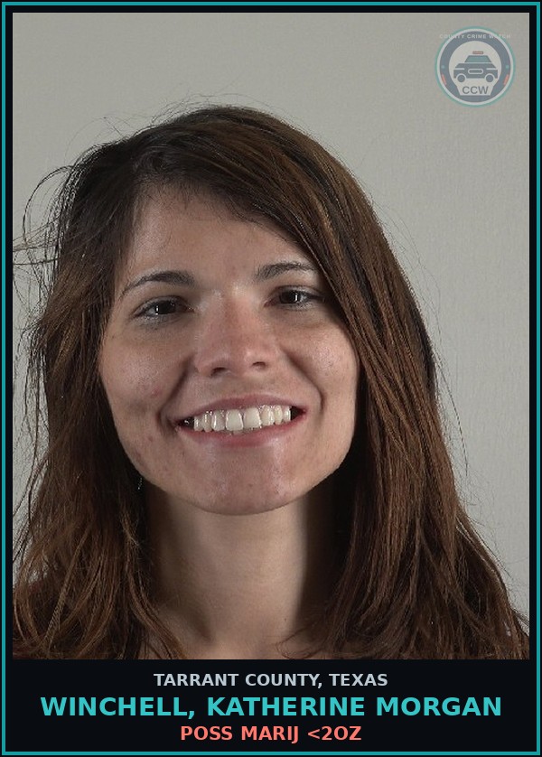 Booking mugshot of Winchell, Katherine Morgan in Tarrant County