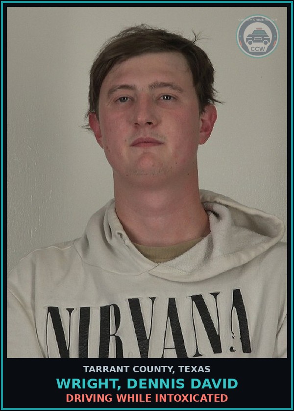 Booking mugshot of Wright, Dennis David in Tarrant County