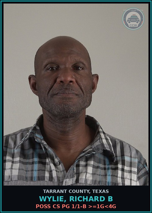 Booking mugshot of Wylie, Richard B in Tarrant County