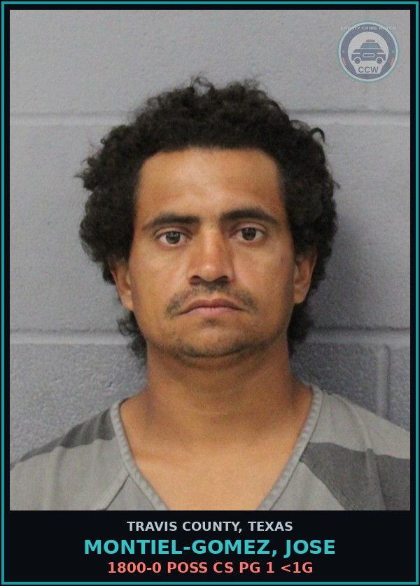Booking mugshot of Montiel-Gomez, Jose in Travis County