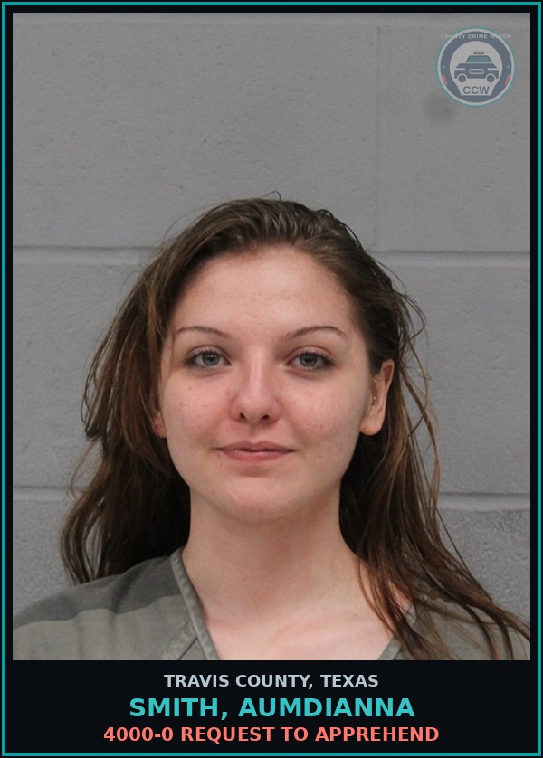 Booking mugshot of Smith, Aumdianna in Travis County