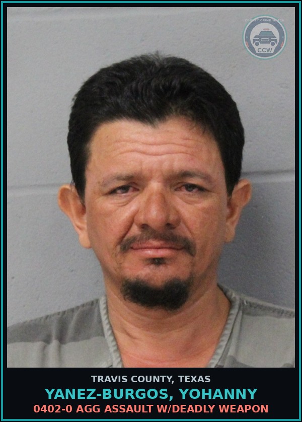 Booking mugshot of Yanez-Burgos, Yohanny in Travis County