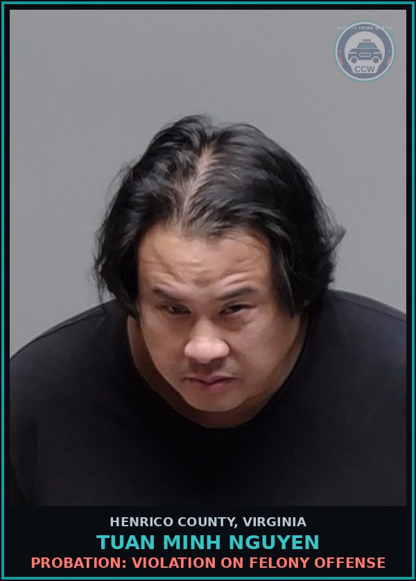 Booking mugshot of Tuan Minh Nguyen in Henrico County