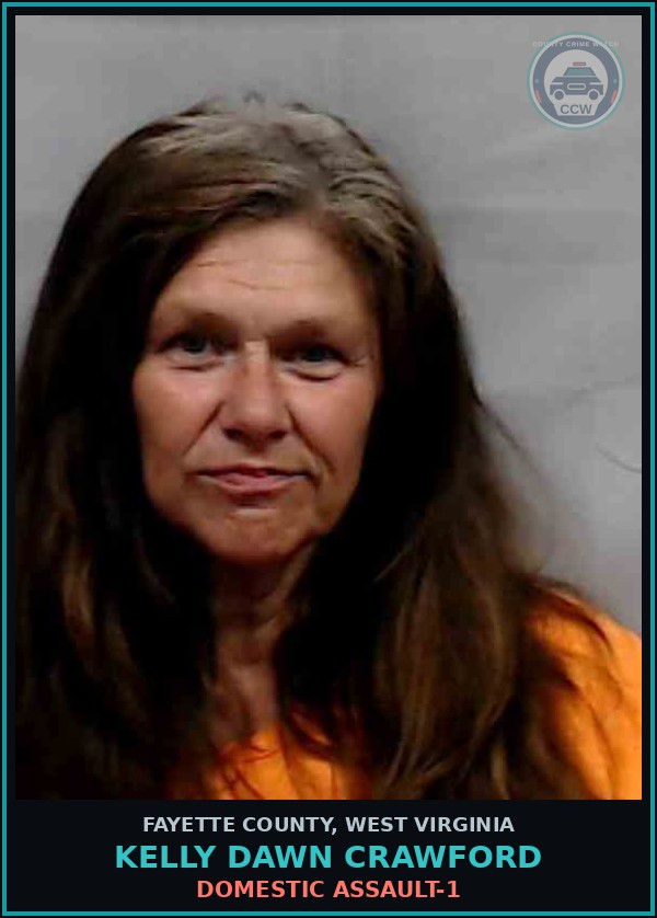 Booking mugshot of Kelly Dawn Crawford in Fayette County