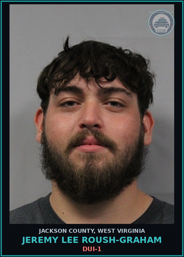 Booking mugshot of Jeremy Lee Roush-Graham in Jackson County