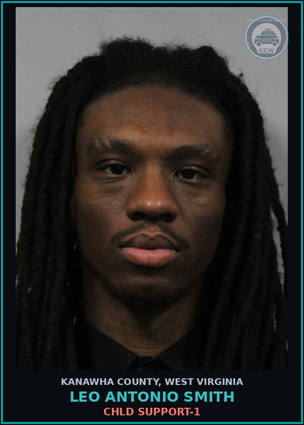 Booking mugshot of Leo Antonio Smith in Kanawha County