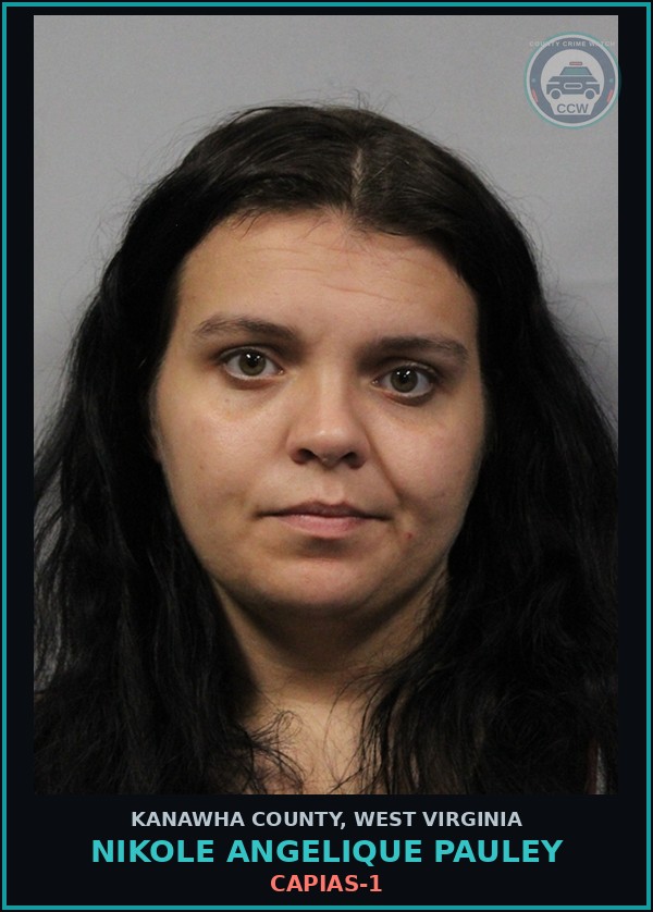 Booking mugshot of Nikole Angelique Pauley in Kanawha County