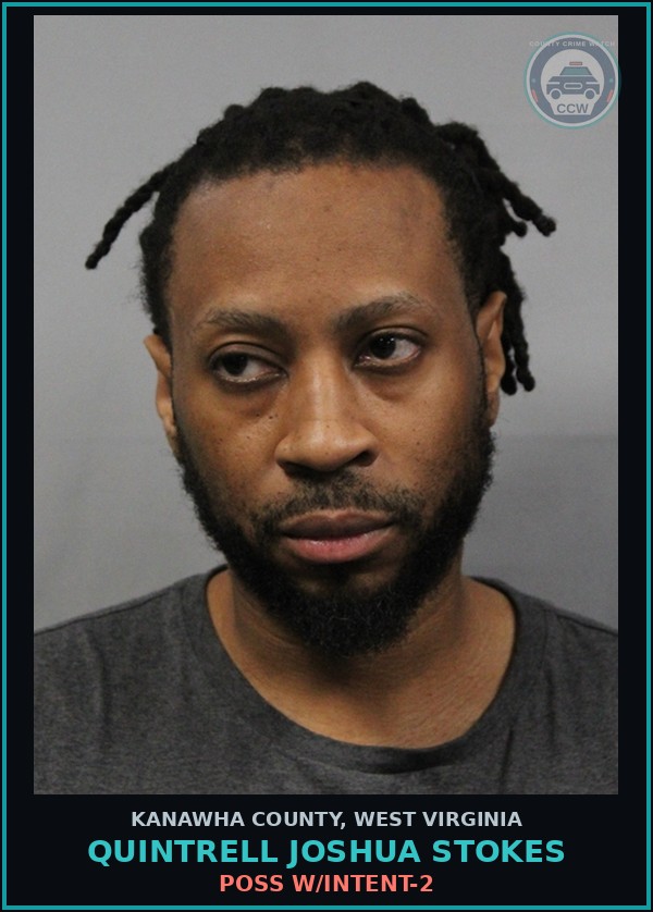 Booking mugshot of Quintrell Joshua Stokes in Kanawha County