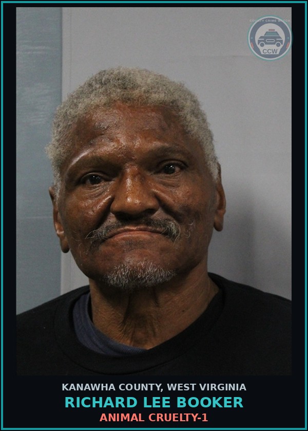 Booking mugshot of Richard Lee Booker in Kanawha County