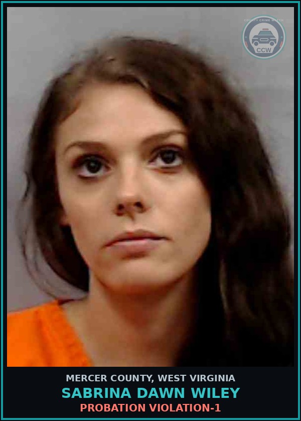 Booking mugshot of Sabrina Dawn Wiley in Mercer County