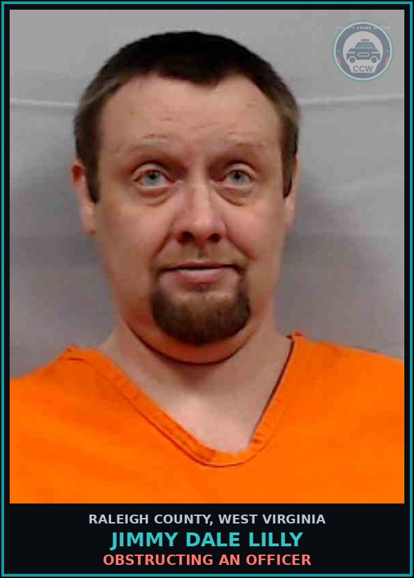 Booking mugshot of Jimmy Dale Lilly in Raleigh County