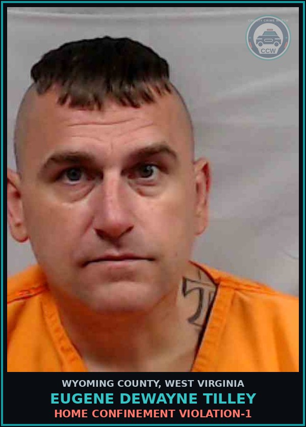 Booking mugshot of Eugene Dewayne Tilley in Wyoming County