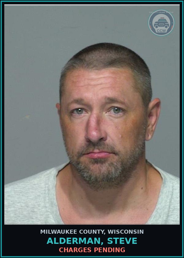 Booking mugshot of Alderman, Steve in Milwaukee County