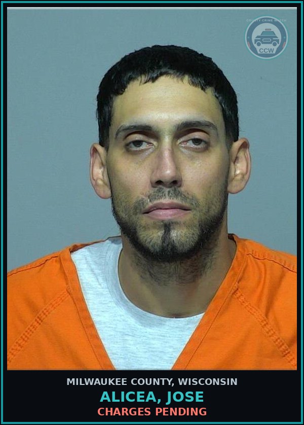 Booking mugshot of Alicea, Jose in Milwaukee County