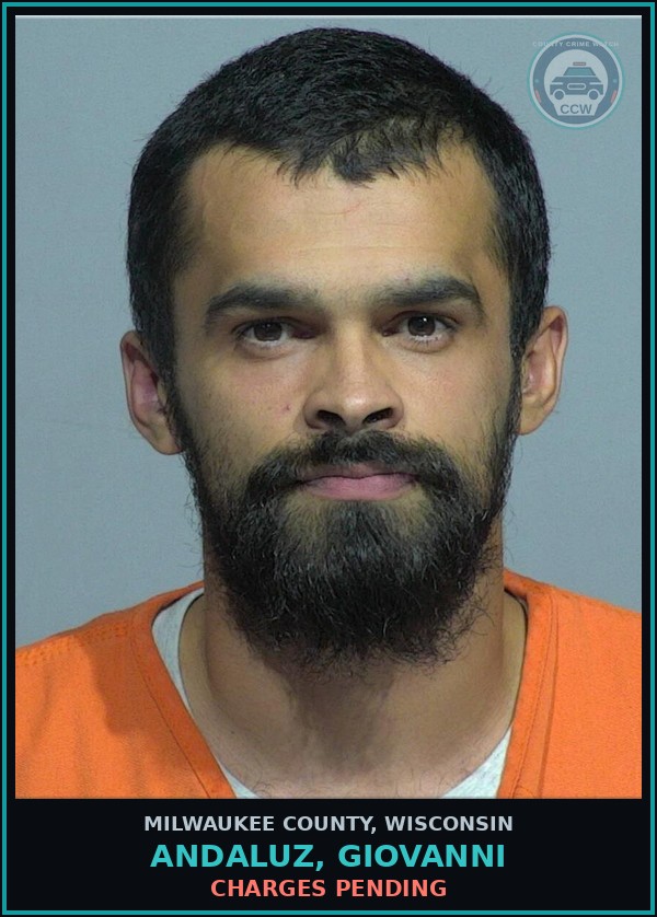Booking mugshot of Andaluz, Giovanni in Milwaukee County