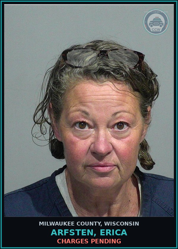 Booking mugshot of Arfsten, Erica in Milwaukee County
