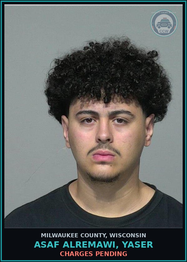 Booking mugshot of Asaf Alremawi, Yaser in Milwaukee County