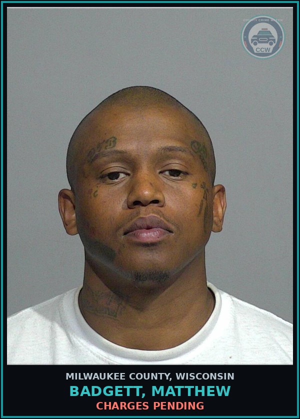 Booking mugshot of Badgett, Matthew in Milwaukee County