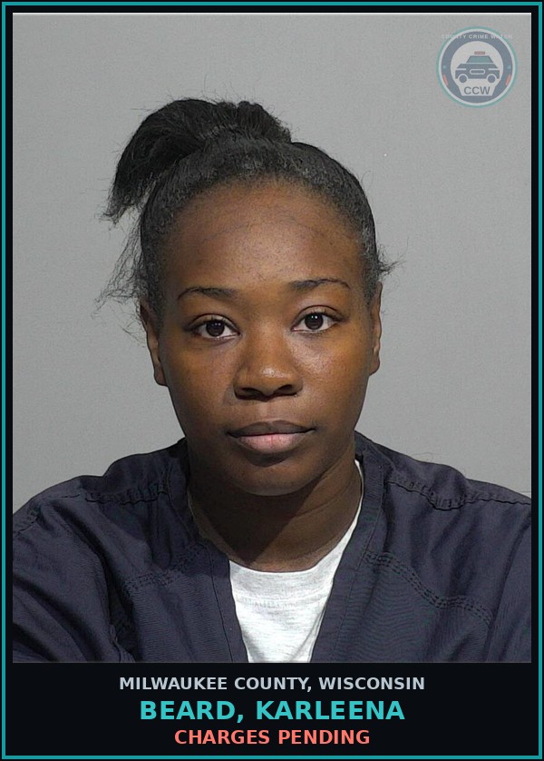 Booking mugshot of Beard, Karleena in Milwaukee County