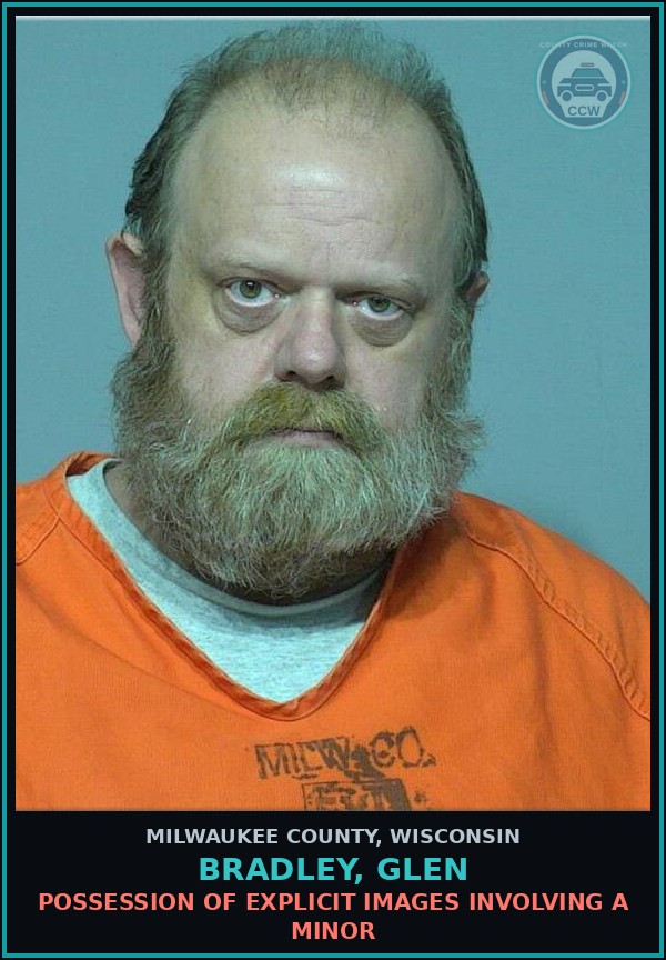 Booking mugshot of BRADLEY, GLEN in Milwaukee County