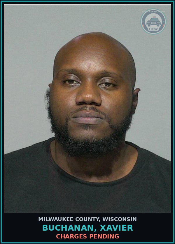 Booking mugshot of Buchanan, Xavier in Milwaukee County