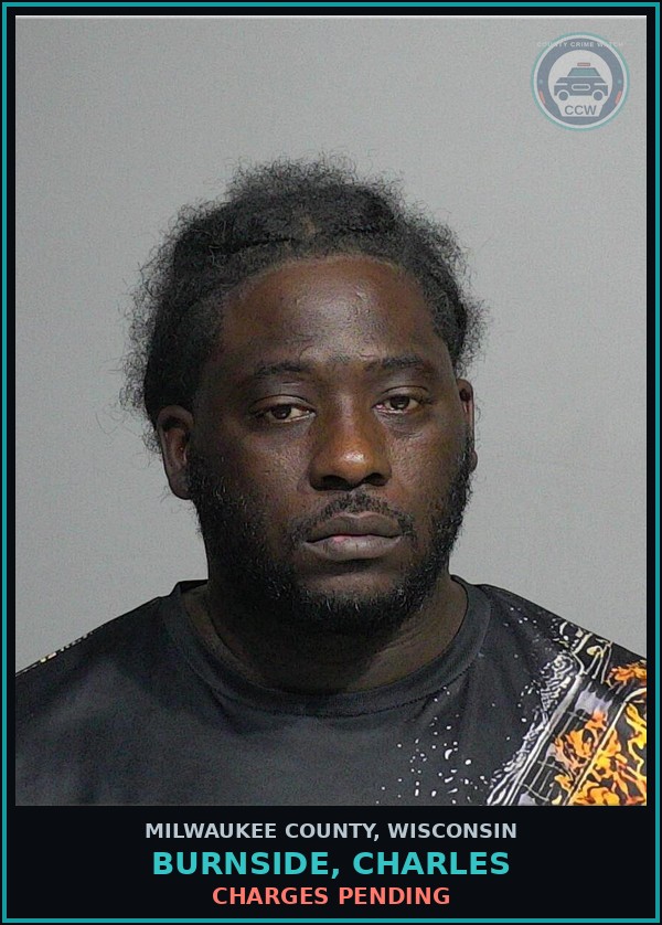 Booking mugshot of Burnside, Charles in Milwaukee County