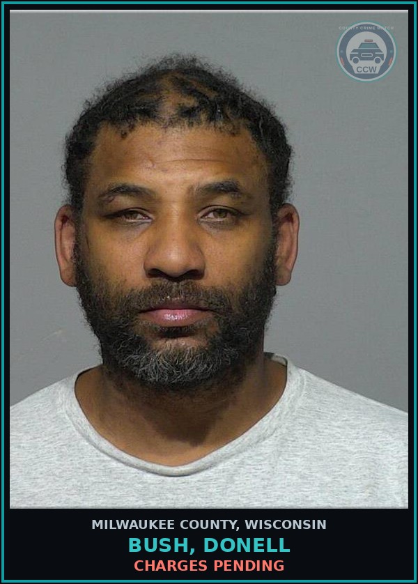 Booking mugshot of Bush, Donell in Milwaukee County