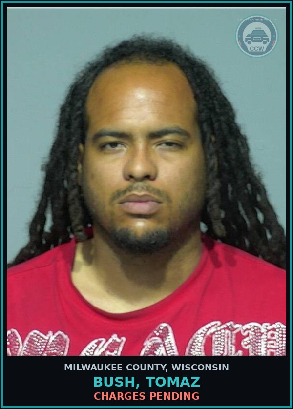 Booking mugshot of Bush, Tomaz in Milwaukee County