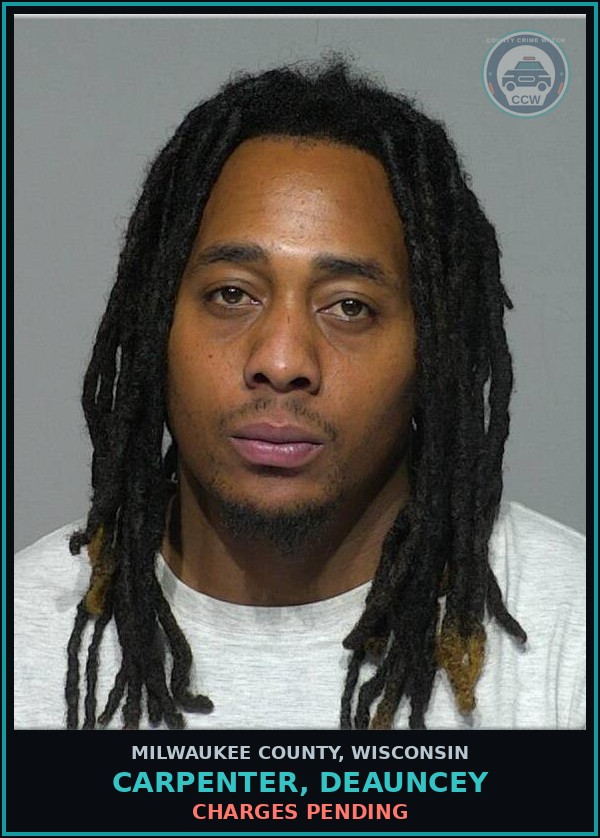Booking mugshot of Carpenter, Deauncey in Milwaukee County