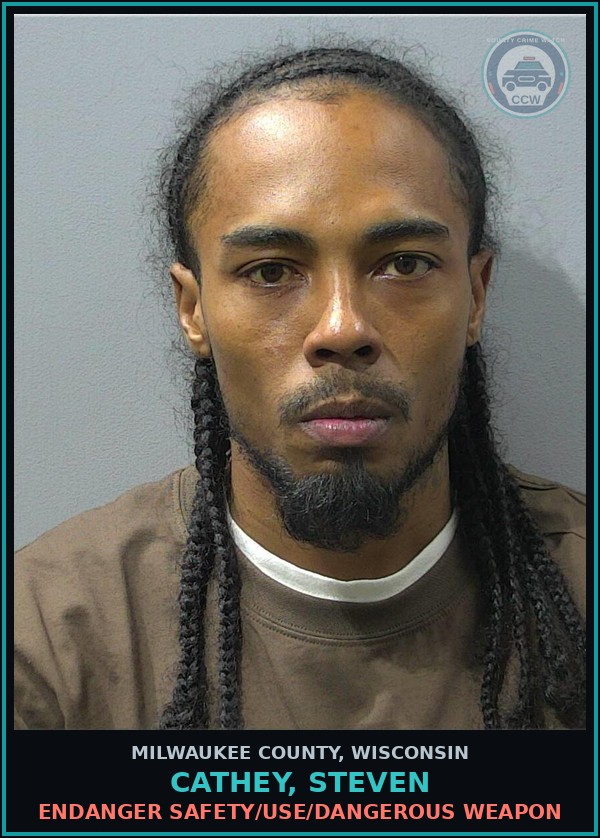 Booking mugshot of Cathey, Steven in Milwaukee County