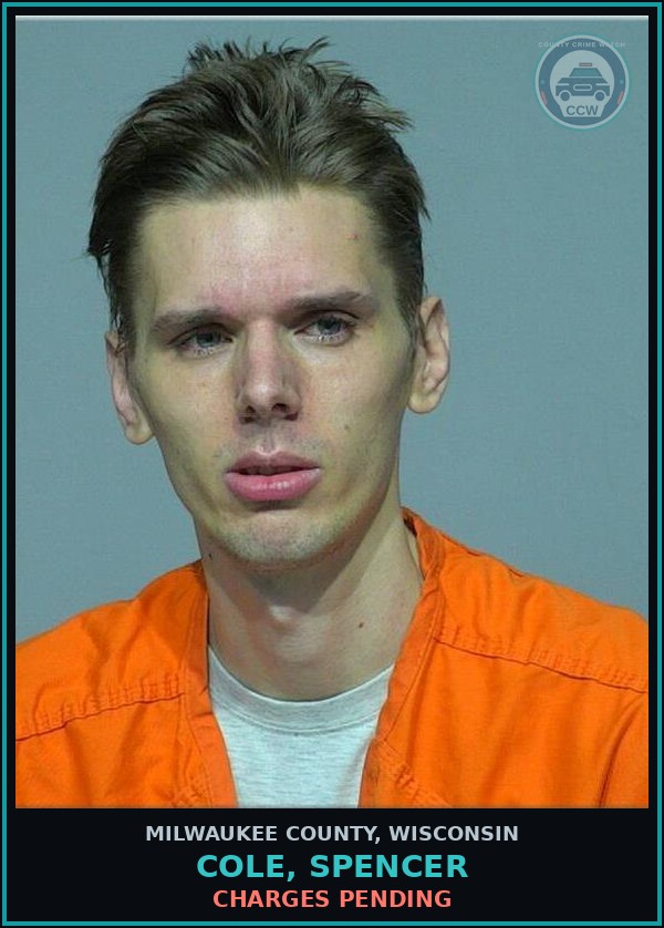 Booking mugshot of Cole, Spencer in Milwaukee County