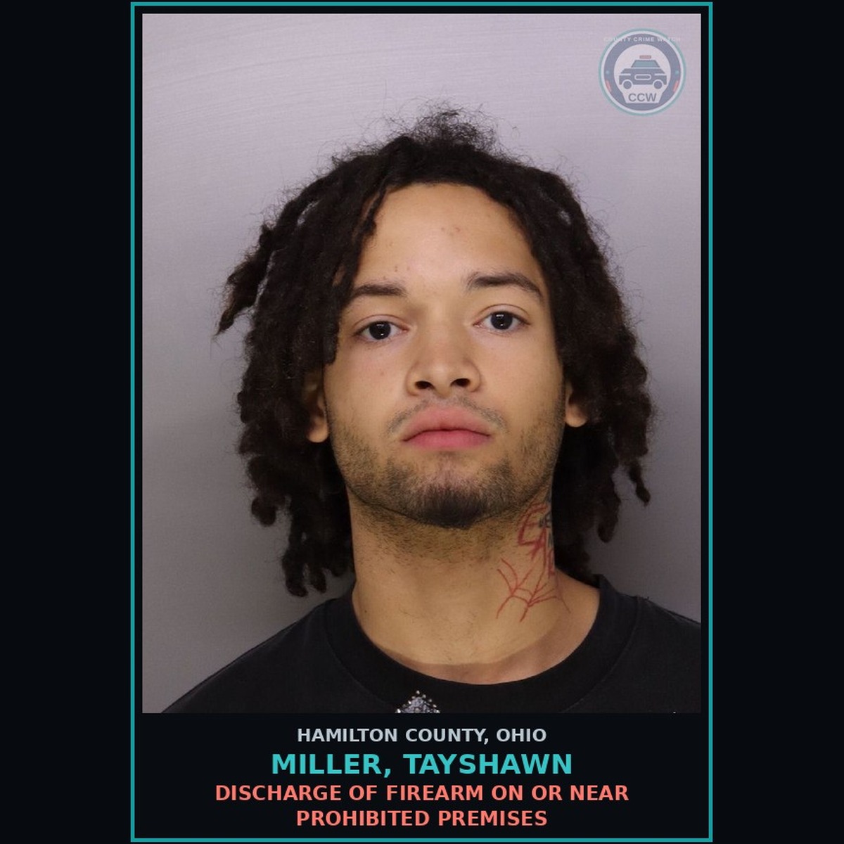 Miller, Tayshawn | Hamilton County, OH Arrest Mugshot | County Crime Watch