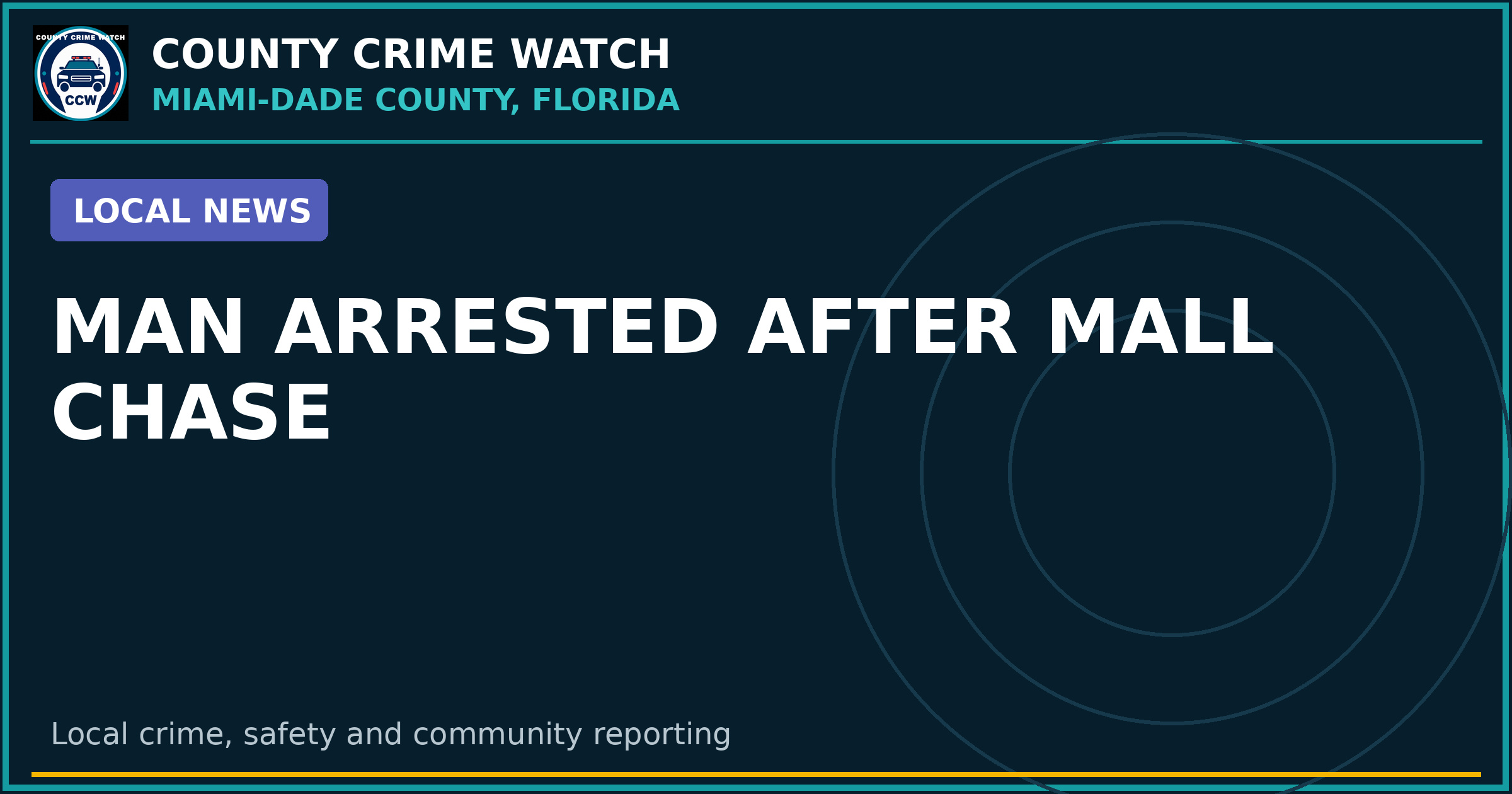 Man Arrested After Mall Chase
