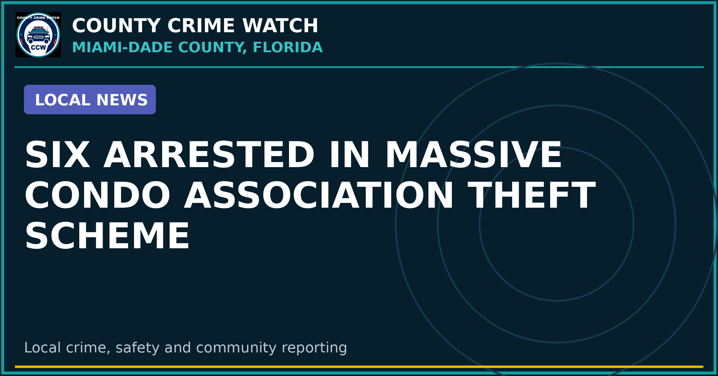 Six Arrested in Massive Condo Association Theft Scheme