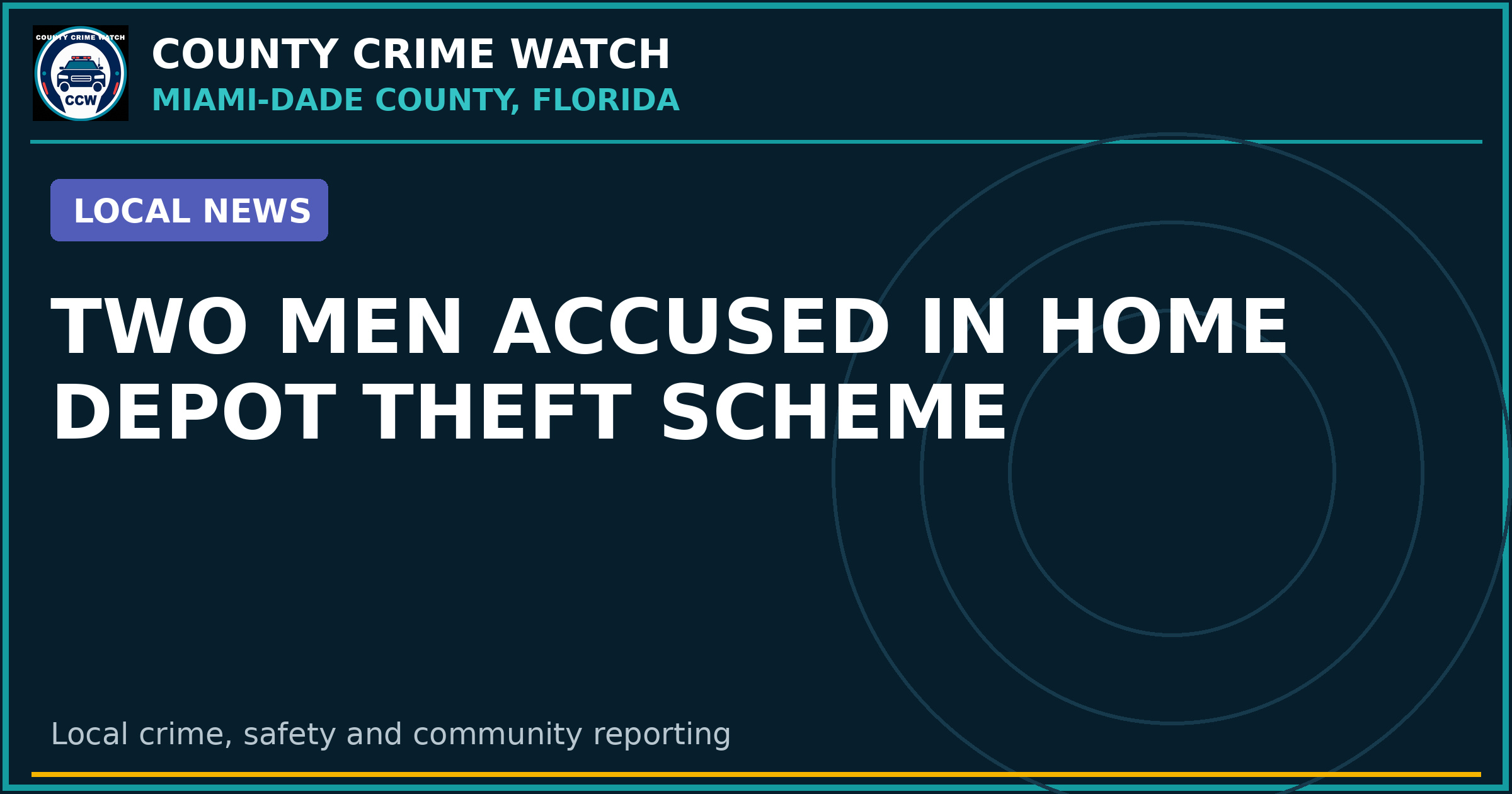 Two Men Accused in Home Depot Theft Scheme