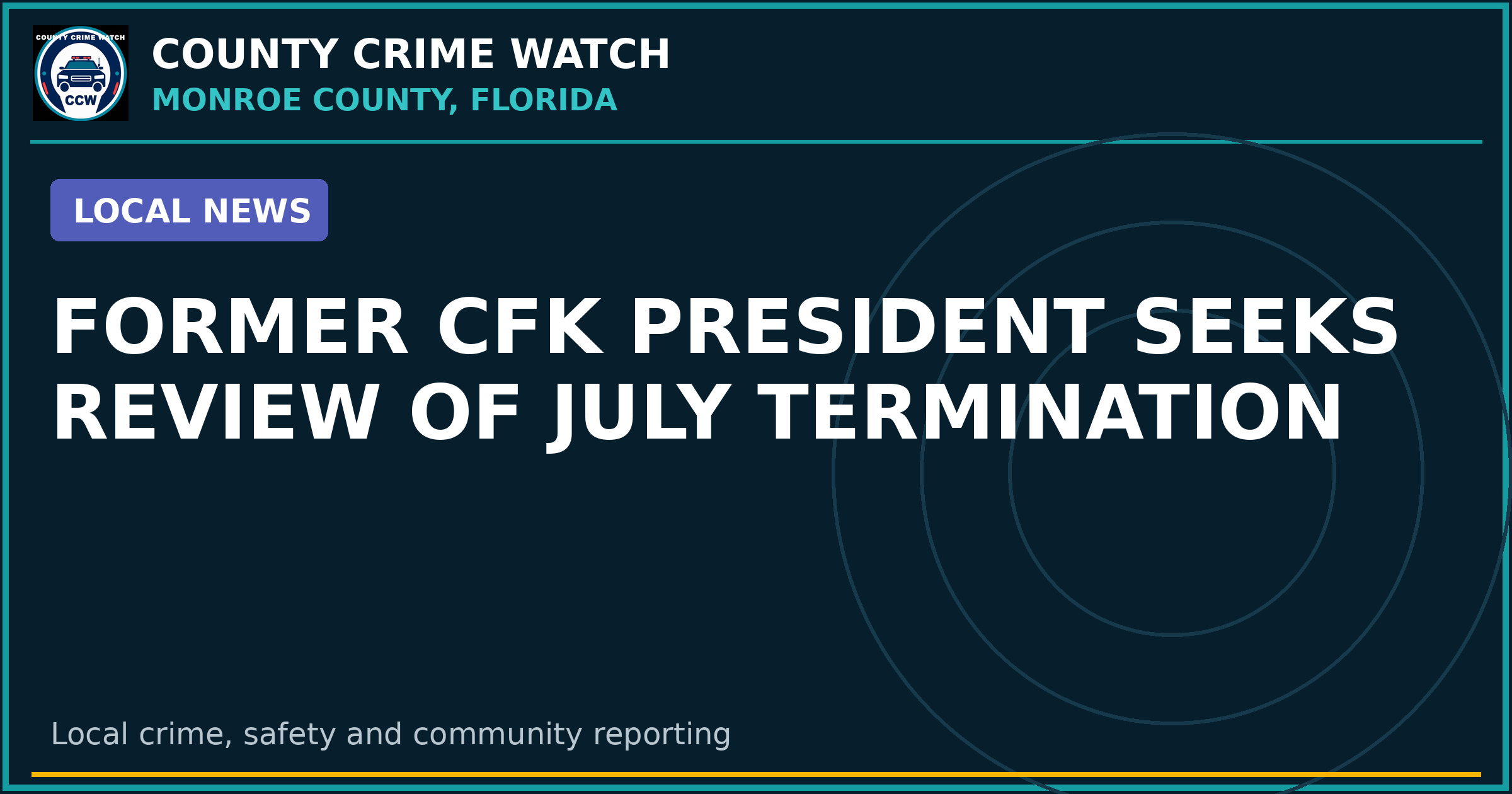 Former CFK president seeks review of July termination