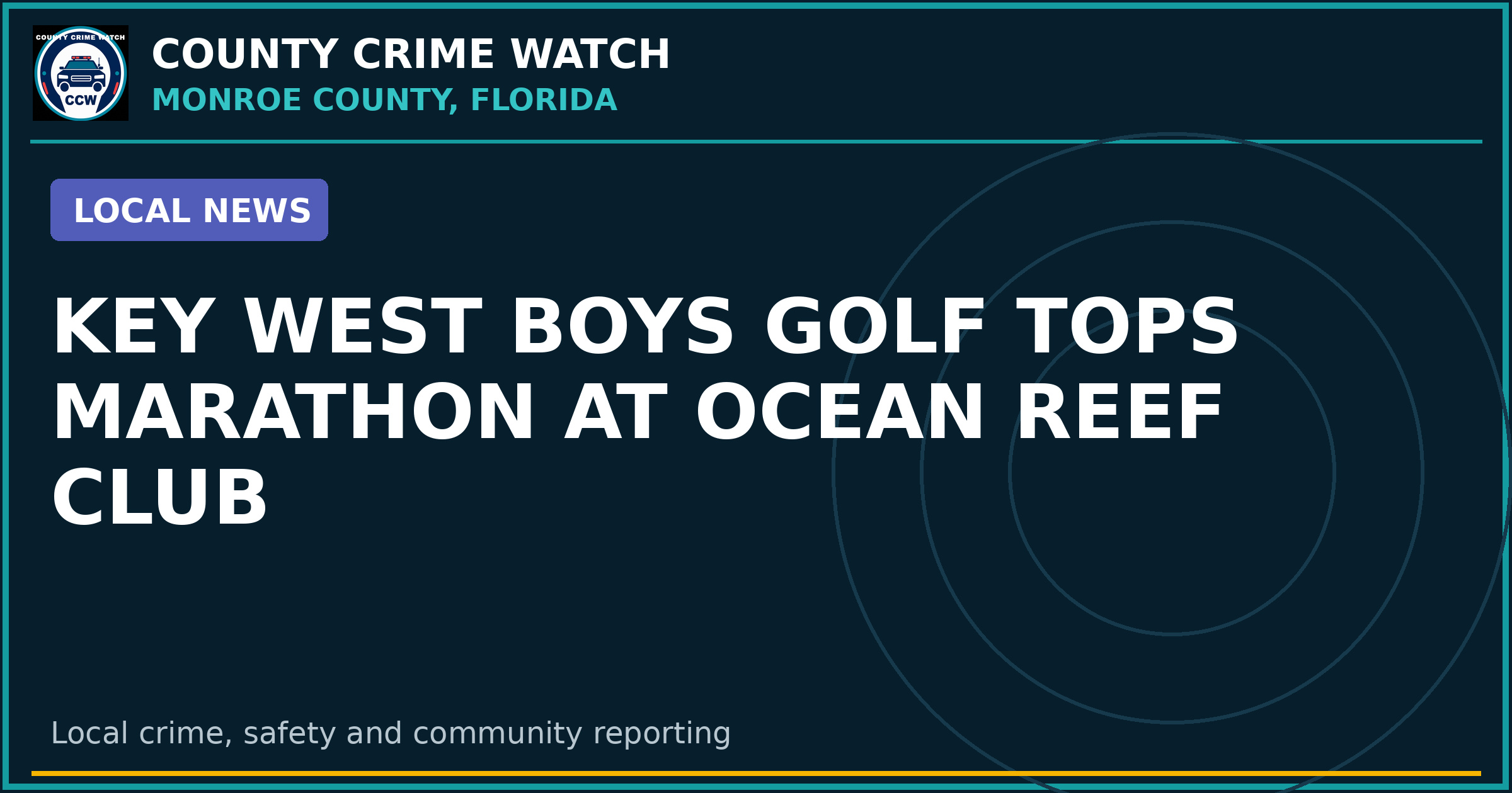 Key West Boys Golf Tops Marathon at Ocean Reef Club