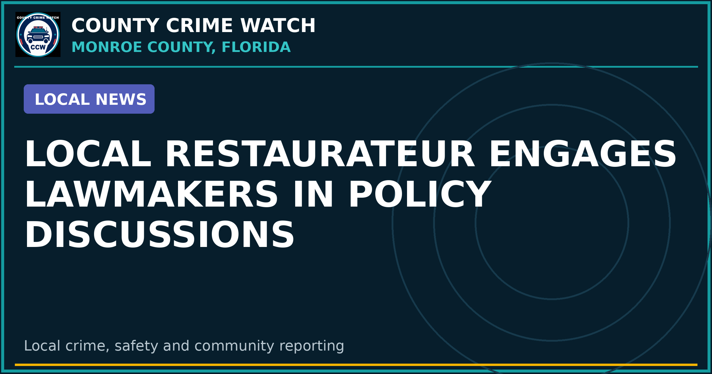 Local Restaurateur Engages Lawmakers in Policy Discussions