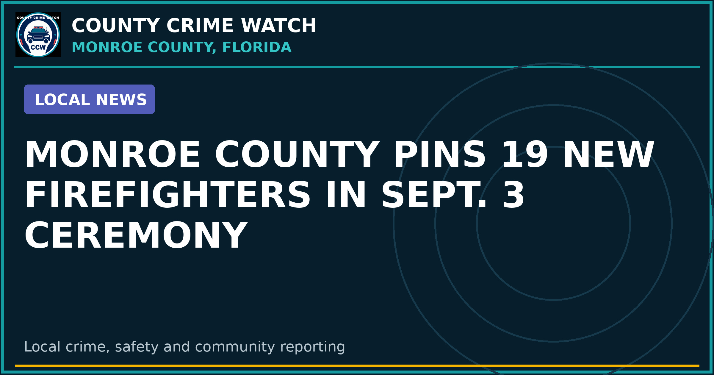 Monroe County pins 19 new firefighters in Sept. 3 ceremony