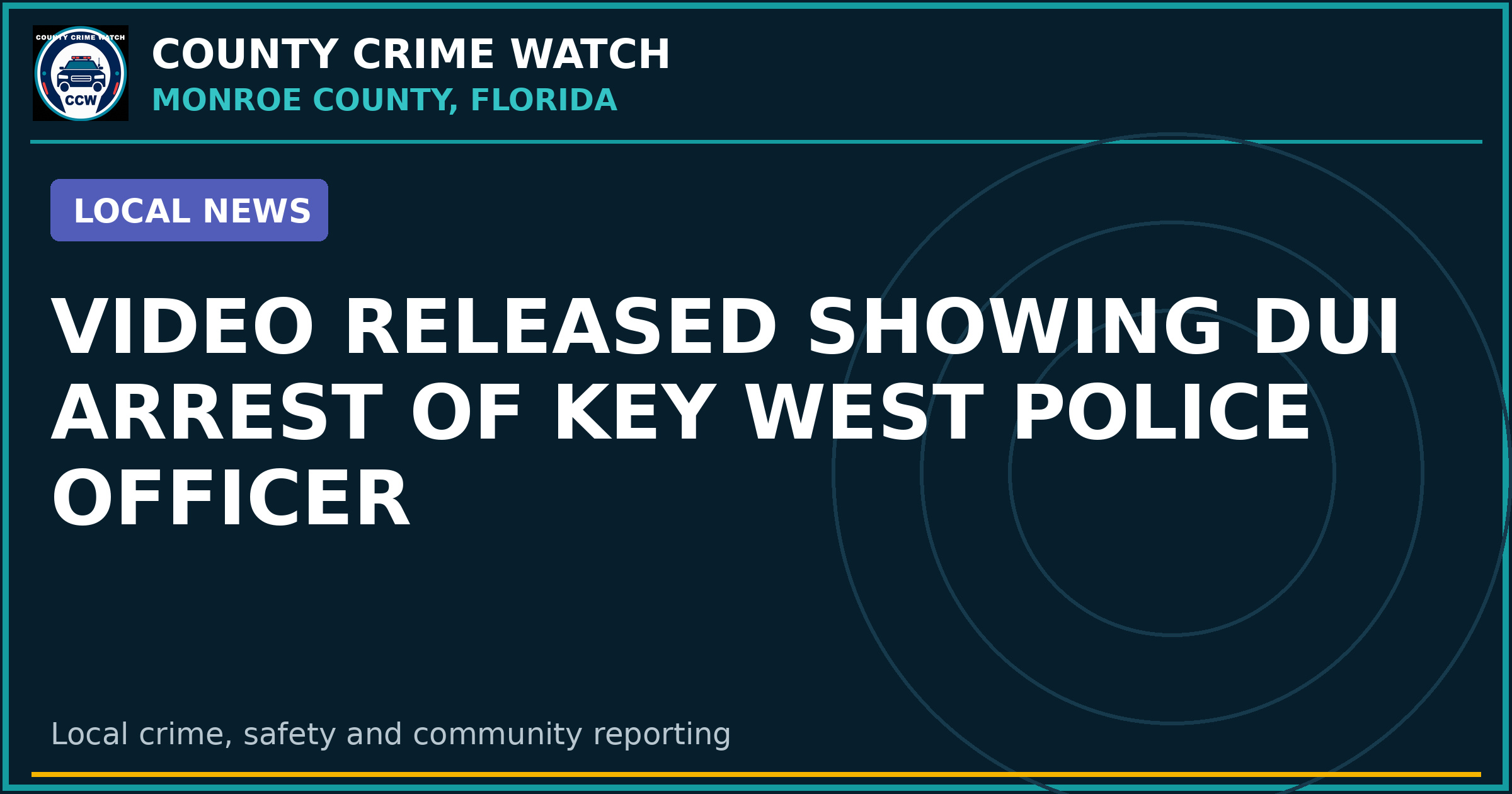 Video released showing DUI arrest of Key West police officer
